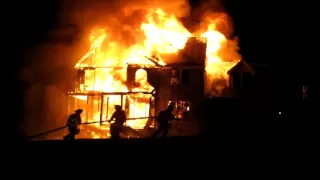 Big house fire sound effect