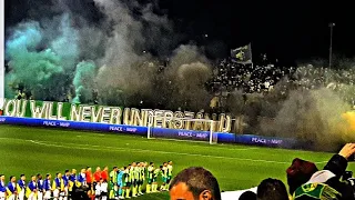 Aek Larnaca Ultras showing Levels to Ukranians