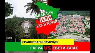 Гагра или Свети-Влас | Сравниваем природу! Абхазия или Болгария - куда ехать?