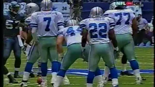 Emmitt Smith becomes the All time leading rusher Vs. Seattle 2002