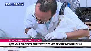 [WATCH] King Khufu 4,600 Year Old Royal Boat Safely Moved To New Grand Egyptian Museum