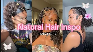 Natural Hair Inspo 💛☀️|plus storytime| Black hair tiktok|
