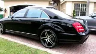 2013 Mercedes Benz S550 on 22" Rims by Advanced Detailing of South Florida