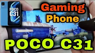 Poco C31 Free Fire Test || Poco C31 Unboxing With Free Fire Gameplay Test ||