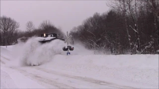 Pan Am Railways Plow Extra in Slow Motion