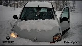 Worlds fastest Renault Kangoo on icy roads 200 km/h