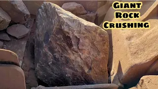 Super Satisfying Stone Crushing Process | Giant Rock Crusher | Quarry Primary Rock Crushing