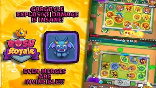 Rush Royale - Gargoyle Explsove Damage is so Strong + He's INVINCIBLE! - BEST Gargoyle+Mime Deck!