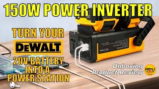 Turn Your DeWalt 20V Battery into a Small Power Station! We Review the 110v/150W Power Inverter!