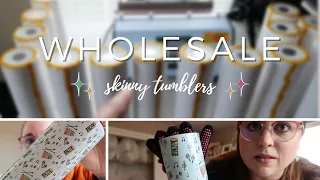 Wholesale Sublimation Skinny Tumbler Order AND Life Updates | 3milelaneco Studio Vlog