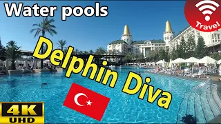 Water pools at Delphin Diva (4K UHD)