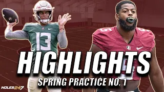 FSU Football Spring Practice | Day 1 Highlights