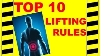 Back Safety - Top 10 Lifting Rules - Avoid Back & Spine Injuries, Safety Training Video