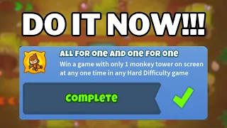 ALL FOR ONE AND ONE FOR ONE Easy Achievement Guide BTD6