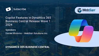 Copilot Features in Dynamics 365 Business Central Release Wave 1 2024