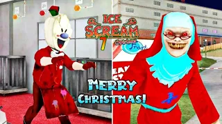 Ice Scream 7 Friends Lis Christmas Mod Full Gameplay | Christmas Special
