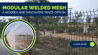 Modular Welded Mesh - A modern and innovative fence option.