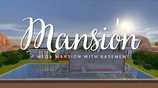 Base Game Modern Mega Mansion | SIMS 4 Stop Motion Build | With CC | No Expansion pack