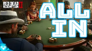 An extremely high stakes poker game full of nincompoops in Red Dead Online