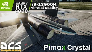 Virtual Reality Thrust Vectoring Dogfight || SU-30 Vs 4F16C || Pimax Crystal - DCS World 2.9