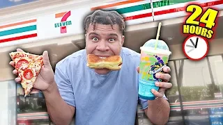 I only Ate 7-Eleven Food For 24 hours (IMPOSSIBLE FOOD CHALLENGE)