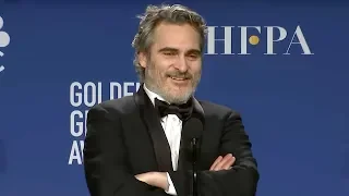 Joaquin Phoenix - Joker | Golden Globes 2020 Full Backstage Interview