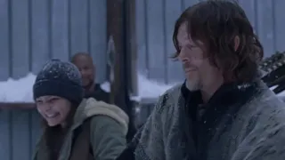 The Walking Dead 9x16 - 'Snowball Fight' Scene