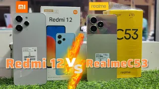 REALME C53 vs redmi 12 full comparison|camera|Design|Gaming|TechNazim| #tech #redmi #realme #viral