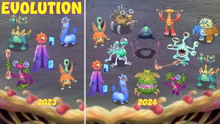 The Evolution of Ethereal Workshop - Full Song wave 4 | My Singing Monsters