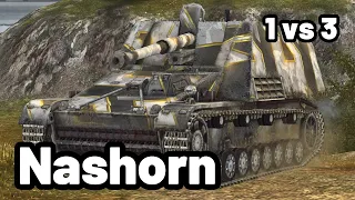 Nashorn | 4.4K DAMAGE | 1 VS 3 | WOT Blitz Pro Replays