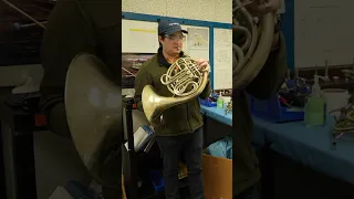 Last weekend I visited the Conn-Selmer instrument factory and tried their new line of French horns!