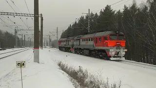 Тепловоз 2М62-1025 следует резервом по БМО.