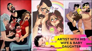 Artist Keeps Illustrating Everyday Life With His Wife & Baby Daughter [So Cute]