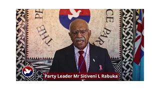 The People's Alliance Party Leader Mr Sitiveni L Rabuka, Fiji Independence Day Message Oct 2021