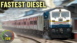 India's Fastest Diesel Train |  Bikaner - Yesvantpur Express tears Navsari at Full Speed