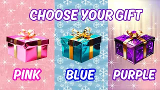 Choose Your Gift🎁3 Gift Box Challenge Pink, Blue & Purple🤩2 good 1 bad Are you a lucky person?🤔