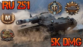 World of Tanks - RU 251 Ace Tanker/5k dmg/Top Gun/Confederate/Scout by Riotmyown