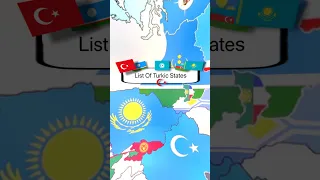 List Of Turkic States #history #geography #shortvideo #fyp