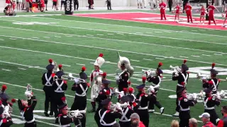 Ohio State Marching Band Entire Pregame Ramp Double Script Ohio 9 10 2016 TBDBITL