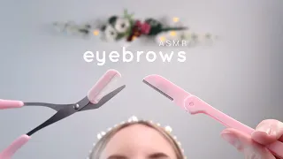 ASMR First person Eyebrow Shaping 💛 Waxing, Plucking, Massage & more (Roleplay, Layered sounds)