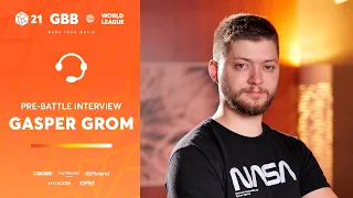 Gasper Grom 🇸🇮 | GRAND BEATBOX BATTLE 2021: WORLD LEAGUE | Pre-Battle Interview