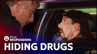 Suspicious Man Dumps Drugs In Back Of Police Car | Cops Compilation | Real Responders