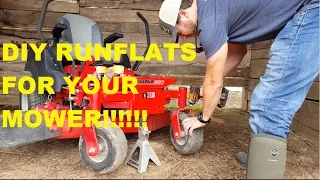 DIY RUNFLATS FOR YOUR MOWER for 10$!!! Southern Style Lawn Care