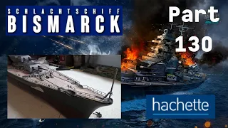 Hachette Schlachtschiff Bismarck (Metall) Part 130 - Motor für Turm Dora und Relings fürs Deck!