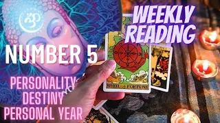 Weekly Detailed Tarot Card Reading||Number 5||24 to 30 January2022