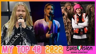 Eurovision Song Contest 2022 | My Top 40 | 9 Months On