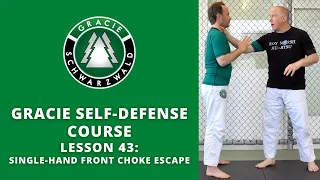 BJJ Self-Defense Course | Lesson 43: Single-Hand Front Choke Escape