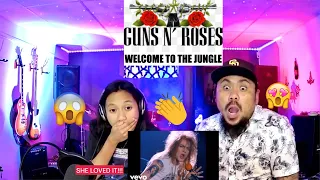 GUNS N ROSES WELCOME TO THE JUNGLE (DAUGHTER REACT)