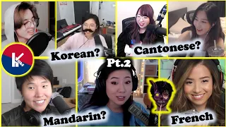 OTV & Friends speaking other languages Compilation pt.2 | ft. Toast, fuslie, Pokimane, Lily & more