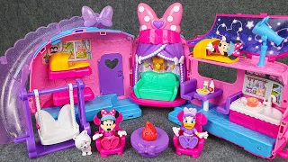 44 Minutes Satisfying with Unboxing Disney Minnie Mouse Toys Camper Van & Miniature House | ASMR